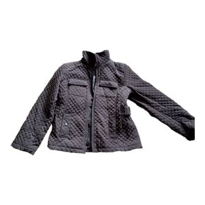Women's Gallery Brown Quilt Jacket Size M in excellent shape